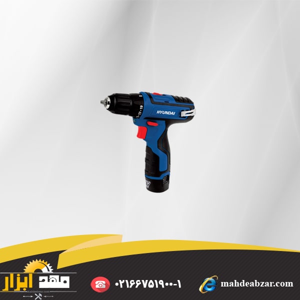 دریل شارژی HYUNDAI Rechargable drill 12 volt hp122-l