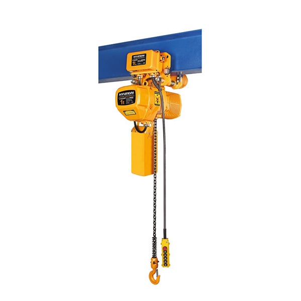 جرثقیل HYUNDAI Electric crane 4 works 2 ton chain l1162-eht