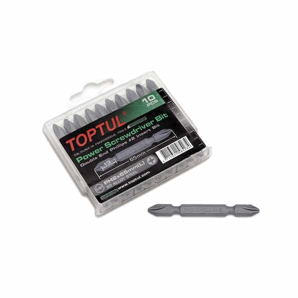 جعبه پیچ‌ گوشتی سر دریلی 10 عدد تاپ تول مدل GAAW1004
