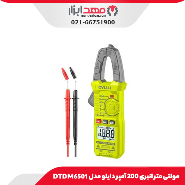 مولتی متر انبری 200 آمپر دایلو مدل DTDM6501