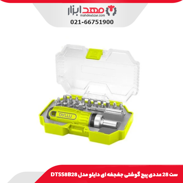 ست 28 عددی پیچ گوشتی جغجغه ای دایلو مدل DTSS8B28