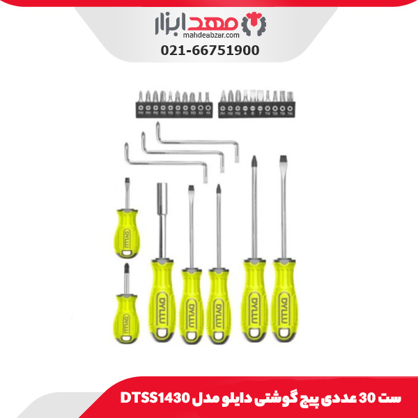 ست 30 عددی پیچ گوشتی دایلو مدل DTSS1430