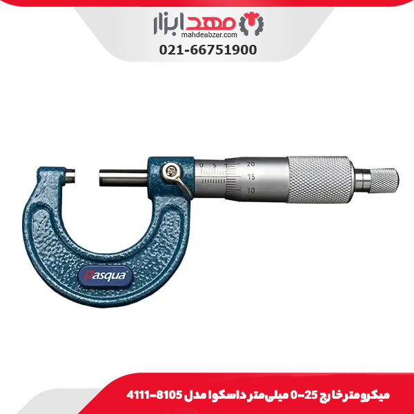 ميکرومتر خارج 25-0 میلی‌متر داسکوا مدل 8105-4111