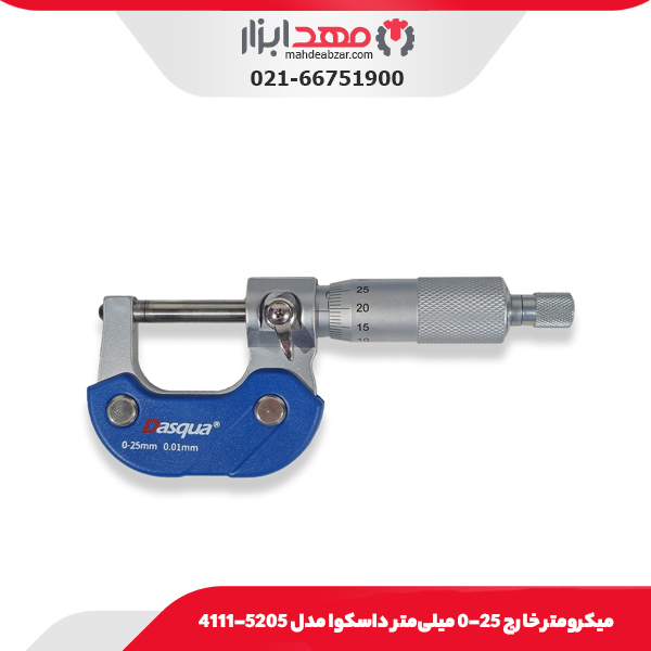 ميکرومتر خارج 25-0 میلی‌متر داسکوا مدل 5205-4111
