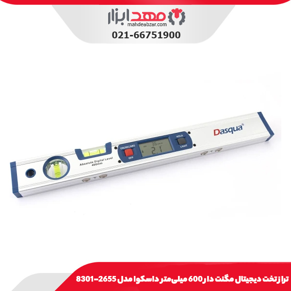 تراز تخت ديجيتال مگنت دار 600 میلی‌متر داسکوا مدل 2655-8301