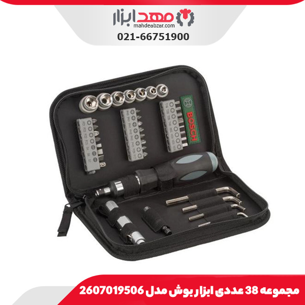 مجموعه 38 عددی ابزار بوش مدل 2607019506