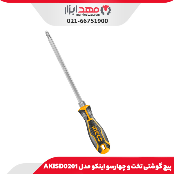 پیچ گوشتی تخت و چهارسو اینکو مدل AKISD0201
