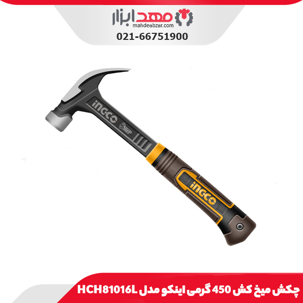 چکش میخ کش 450 گرمی اینکو مدل HCH81016L