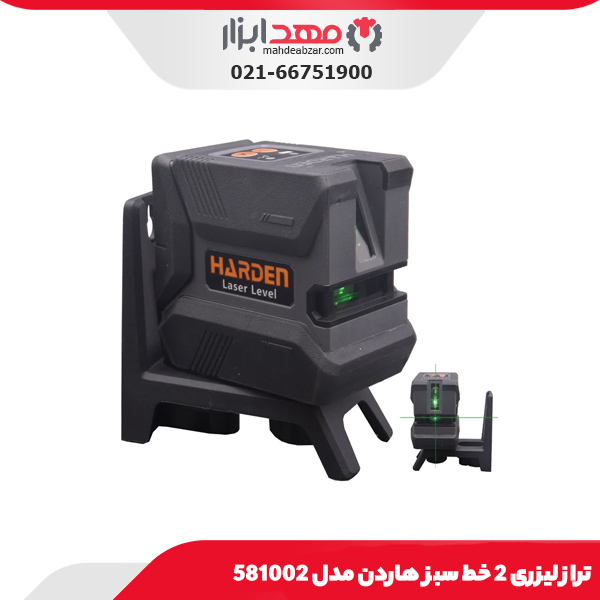 تراز لیزری 2 خط سبز هاردن مدل 581002